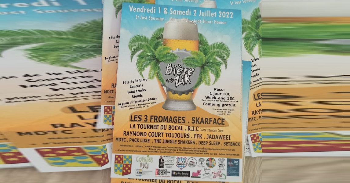 LaUne lot affiche Bière sur Zik 2022