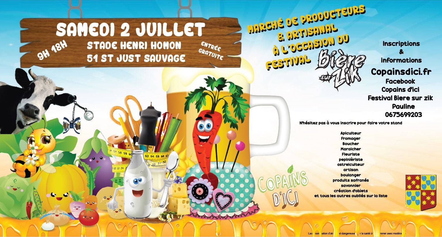 Affiche Marché Producteurs & Artisanal -07-2022